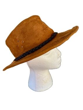 Walkabout Leather Outback Australian Hat EUC SUEDE unisex